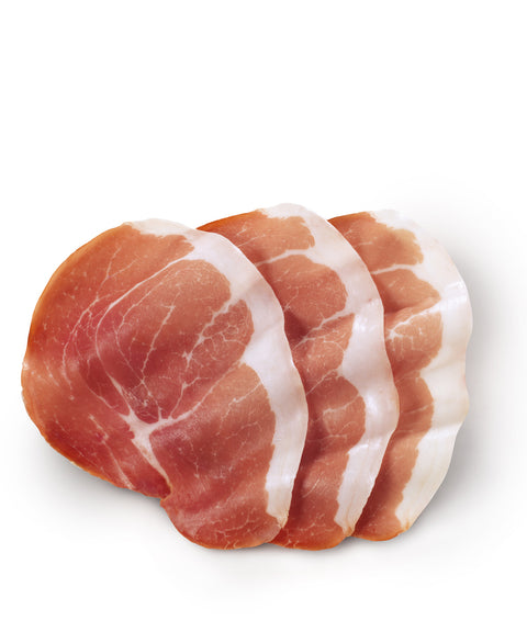 Culatta Zuarina with rind without 'anchetta' (emerging part of the hip bone), half vacuum-packed - CLAI