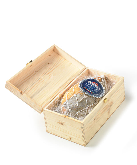 Zuarina intero di prosciutto Fiocco in scatola di legno - CLAI