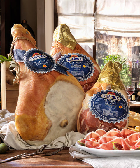 Jambon cru de Parme AOP Zuarina 18-20 mois à l'os - CLAI