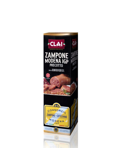 Precooked Modena IGP Zampone in a pouch - CLAI
