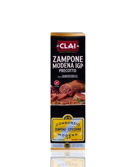 Precooked Modena IGP Zampone in a pouch - CLAI