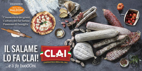 Insegna evento "Il salame lo fa CLAI"