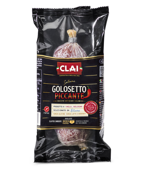 Salame Golosetto piccante verpackt in einer Schutzatmosphäre