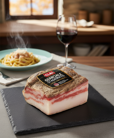 Trancio di guanciale stagionato CLAI, provalo sulla carbonara.