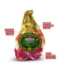 Prosciutto crudo 30 mesi DOP Zuarina: legatura manuale a corda, disosso realizzato a mano, rifilo accurato a coltello