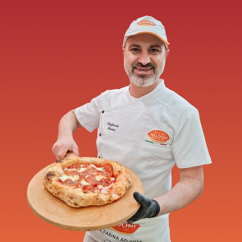 Raffaele Parisi Molino Naldoni Pizza con ingredienti CLAI