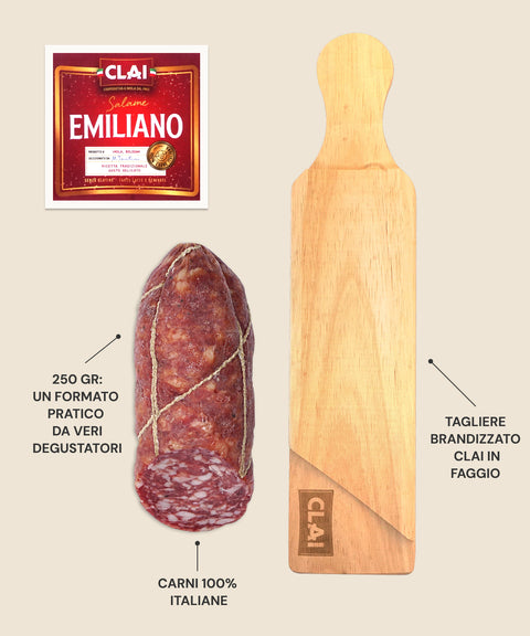 Salame emiliano con tagliere