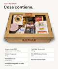 Cosa contiene la Cesta Natalizia Bucaneve CLAI: 7 prodotti con pesi e formati