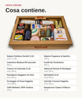 Cosa contiene la Cesta Natalizia Vischio CLAI: 12 prodotti con pesi e formati
